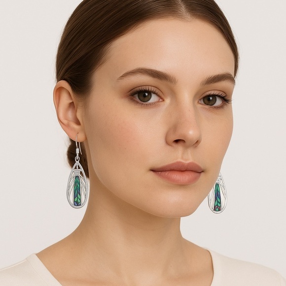 KZX Sterling Silver Dangle Drop Hypoallergenic Jewelry Earrings for Women - Picture 1 of 5